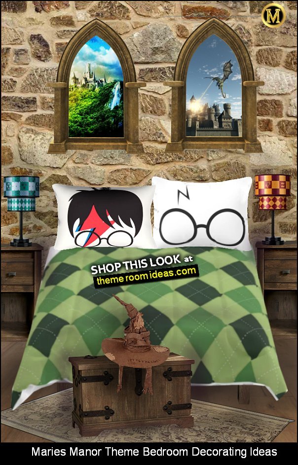 harry potter bedding castle wallpaper mural harry potter room decor  Magic Map Rug