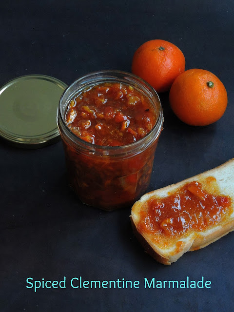 Easy Spiced Clementine marmalade