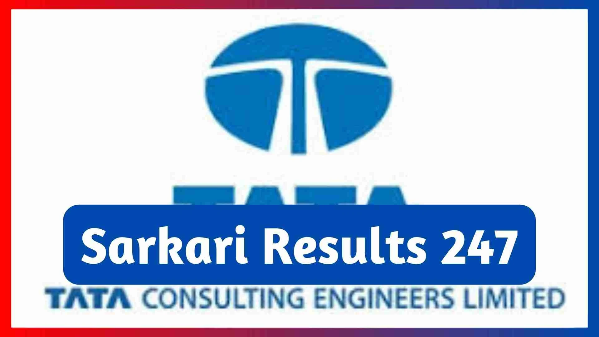 Tata Consulting Engineers Walk Interview 2024