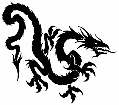 Full Back Dragon Tattoo Design.