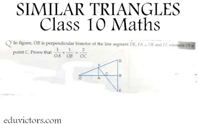 CBSE Class 10 - Similar Triangles - Long Answer Type Question (#Class10Maths)(#SimilarTriangles)(#eduvictors)