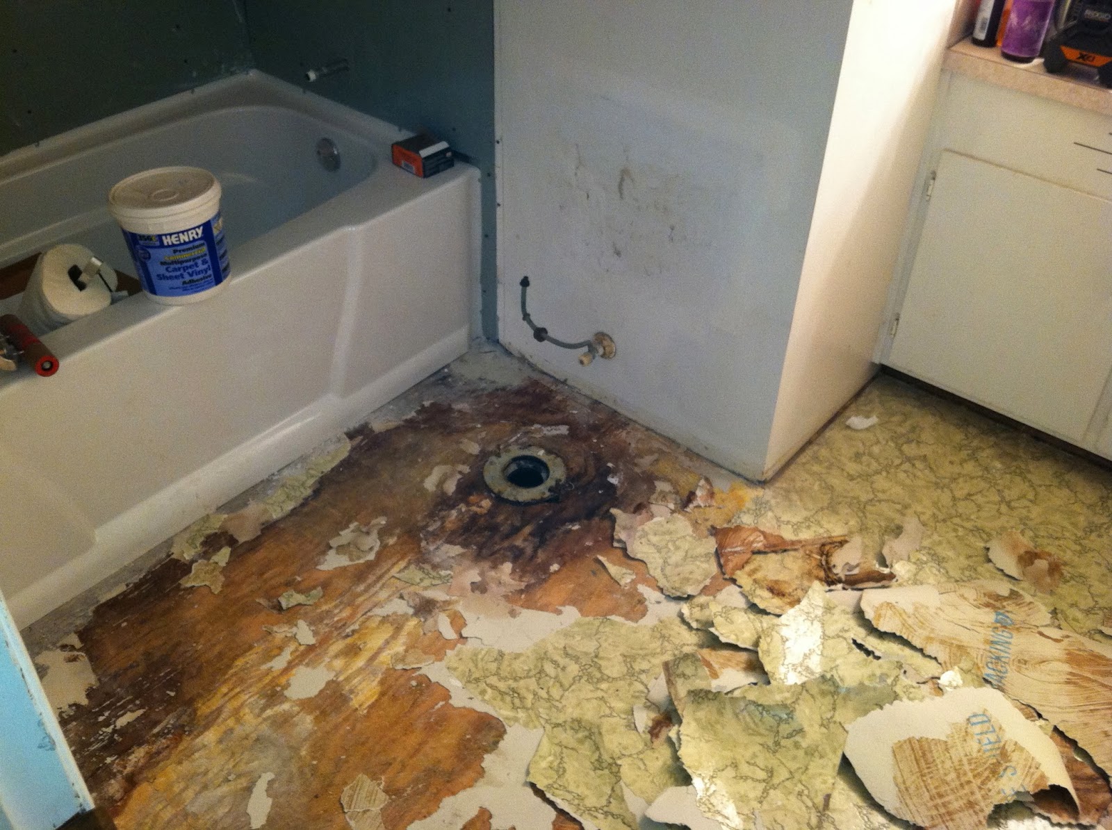 Consider It Done Construction Bathroom Floor (with dry rot)