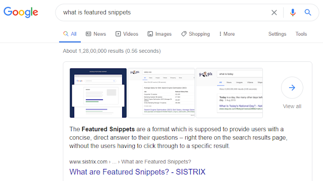 Google Featured Snippet