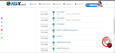 Nah nantinya akan muncul detail tracking pesanan kalian. Punya saya sendiri Booked tanggal 23 Maret 2019, lalu Accepted, Start To Pickup, Arrived At Pickup, Pickup, Drop To Origin Hub, In-Transit pada hari ini tanggal 26 Maret 2019. Terlalu lama menurut saya KGXpress ini