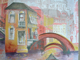 The Gondolier - Melissa's original artwork - detail
