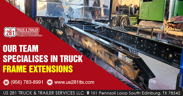 The best truck and trailer repair shop for frame extension and truck customization in Edinburg and all of South Texas.