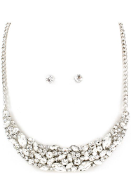 Tiffany Necklace Set in Silver