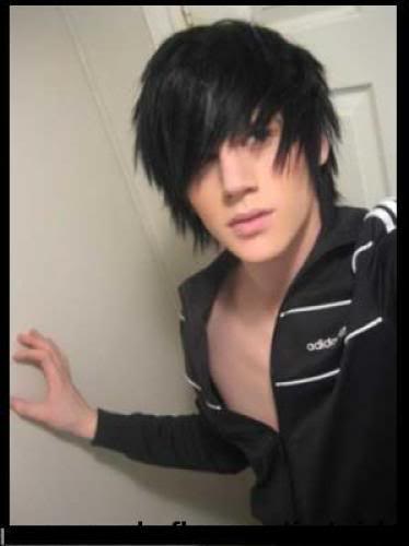 guys hairstyles 2009. Emo Men Hairstyle