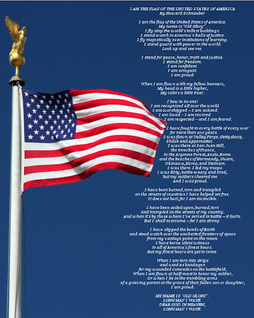 A meaning poem with a flag