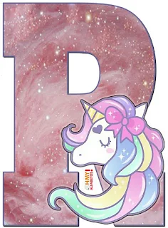 Abecedario Sueños de Unicornio. Unicorn Dreams Abc.