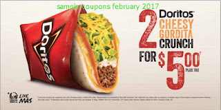 free Taco Bell coupons for february 2017