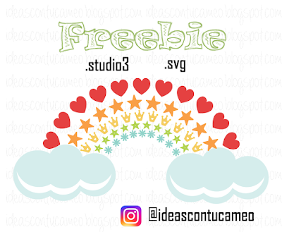 arcoiris svg silhouette 