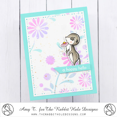 I Really Dig You Stamp and Die Set illustrated by Agota Pop, Build Your Garden Stencil, You've Been Framed - Layering Dies, Clear Sparkle Enamel Dots by The Rabbit Hole Designs #therabbitholedesignsllc #therabbitholedesigns #trhd