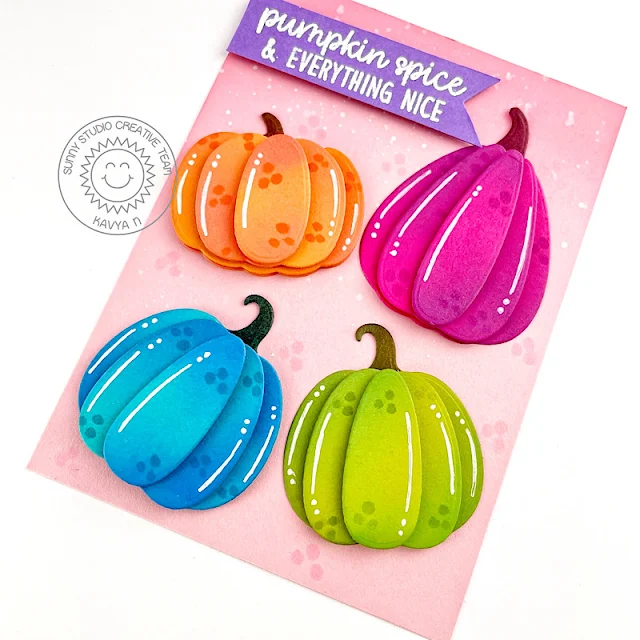 Sunny Studio Stamps: Pumpkin Patch Die Focused Card by Kavya