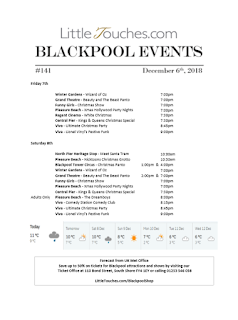 Blackpool Shows and Events December 7 to December 13 - PDF What's On listings print-off