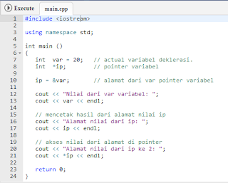 Pointer Pada Pemrograman C++