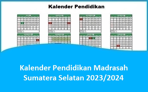 Kalender Pendidikan Madrasah Sumatera Selatan 2023/2024