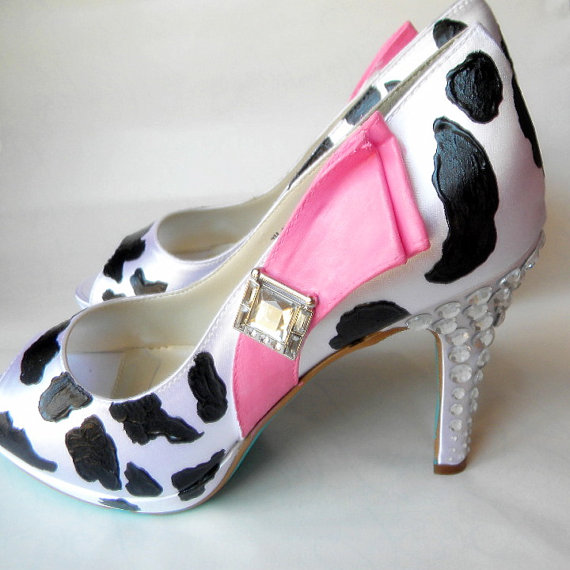 of Modern Art and believe it or not are actually wedding shoes that say