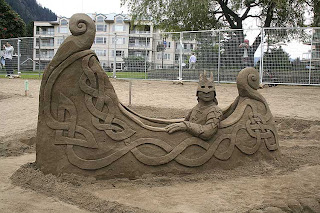 attraction in beach - the sand castle competition