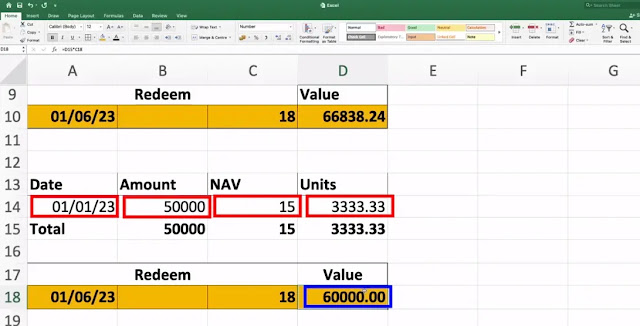 sip investment excel sheet data