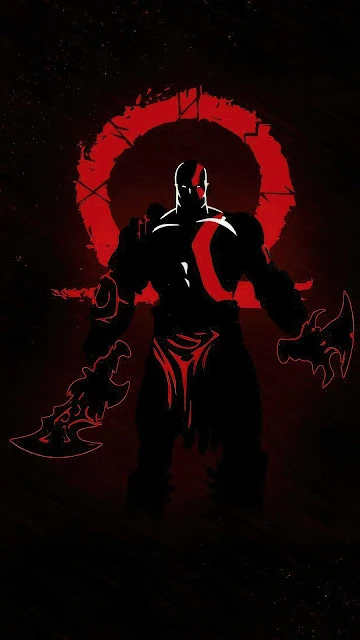 Kratos God Of War In Dark