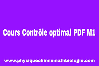 Cours Contrôle optimal PDF M1