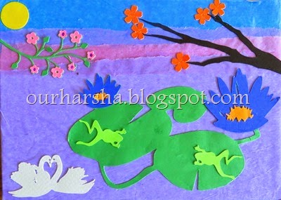 lilly pond- paper craft (3)