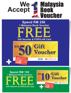 Baucar Buku 1Malaysia Book Voucher Promotion by Popular Bookstore