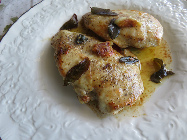 Pan Fried Chicken with Sage, Garlic & Lemon