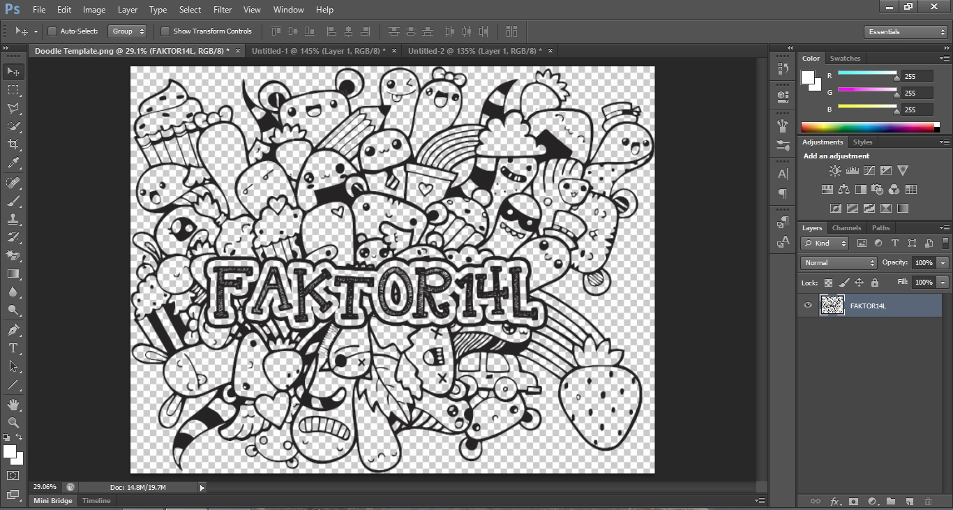 Membuat Doodle Art Di Photoshop Maringngerrang