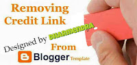 Remove footer Credit Link from Blogger Template without Redirecting to Any Website