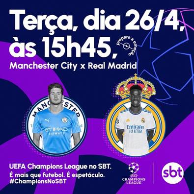 PROGRAMAÇÃO DO SBT HOJE, TERÇA 09/05: SBT vai transmitir Champions League  hoje e Copa Sul-Americana? REAL MADRID X MANCHESTER CITY onde assistir?  Veja transmissão dos JOGOS DE HOJE