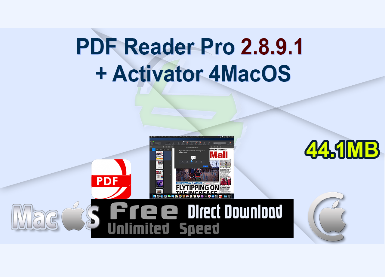 PDF Reader Pro 2.8.9.1 + Activator 4MacOS