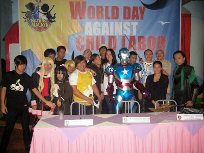 Trisha Sebastian | Cosplayers in World Day against Child Labor with Paul Simbul