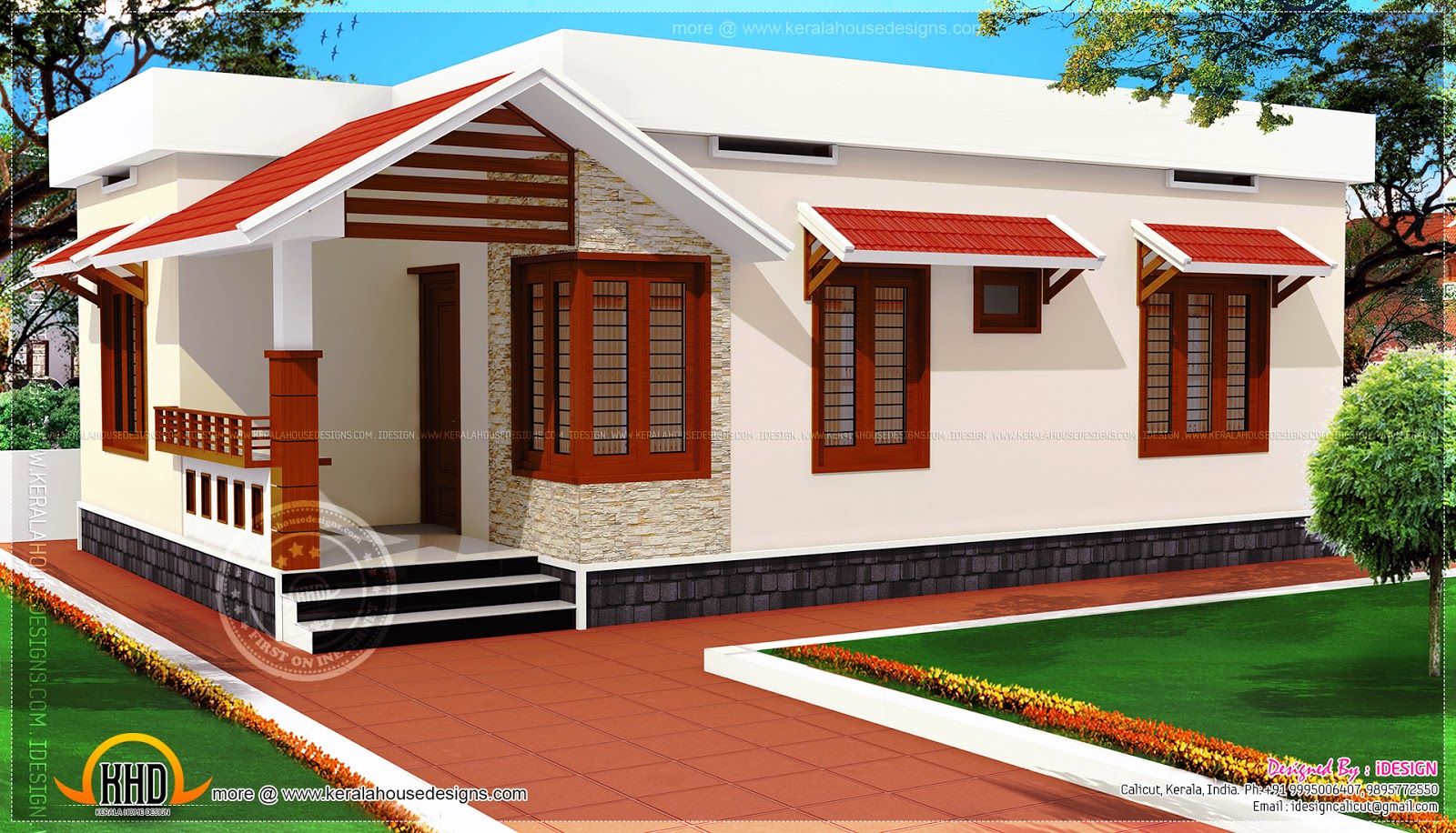  Low  cost  Kerala home  design  in 730 square feet Newbrough