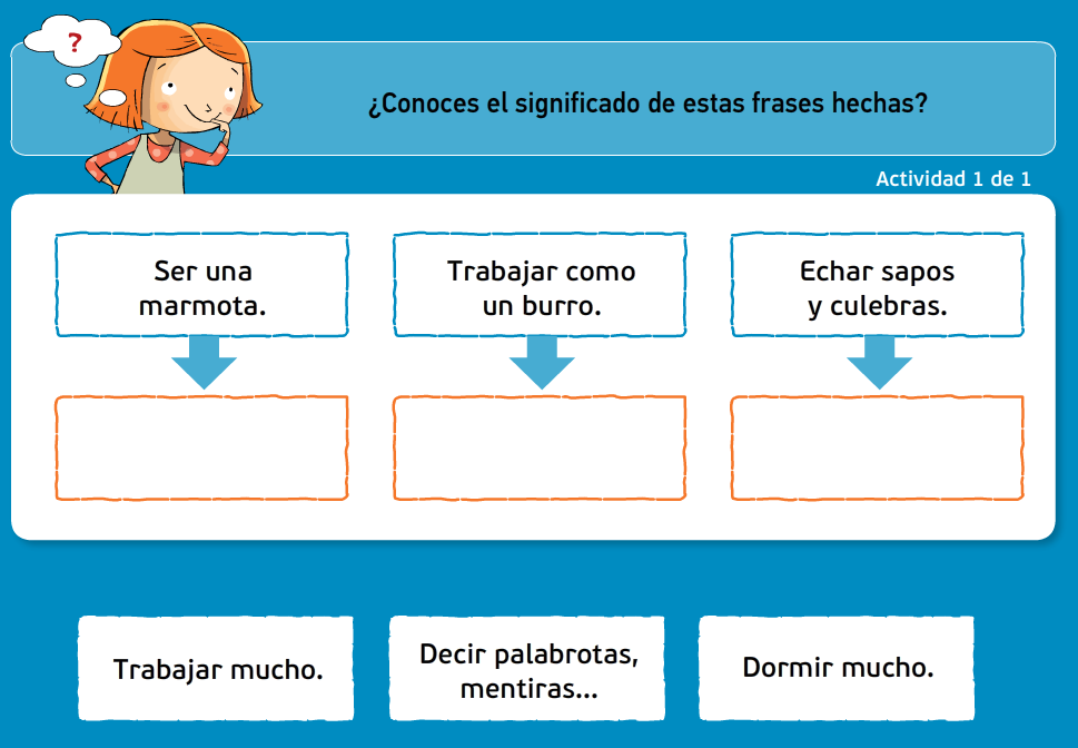 http://www.primerodecarlos.com/TERCERO_PRIMARIA/archivos/actividades_tilde_tercero/1/frases_hechas.swf