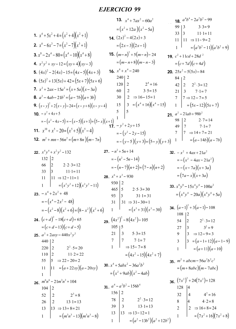 Matematicas Fundamentales Trinomio De La Forma X 2 Bx C