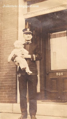 John Jr. held by unknown man New York 1918  https://jollettetc.blogspot.com