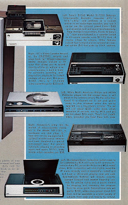 Several different types of VCR from Playboy November 1976 comparison article