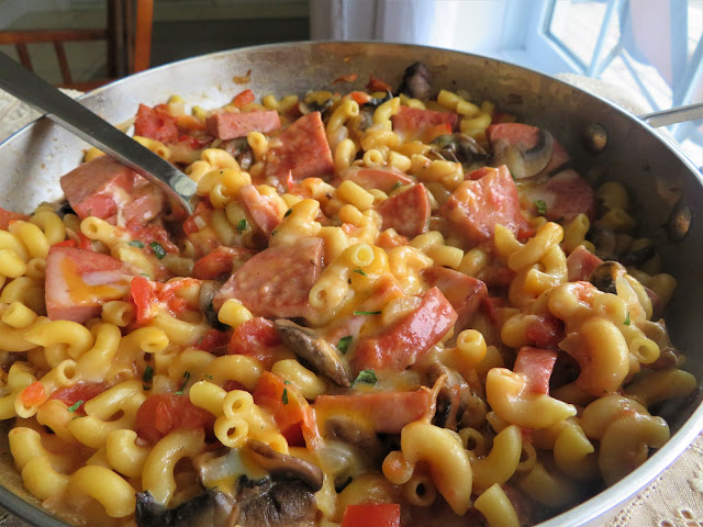 One Pan Cheesy Sausage Pasta