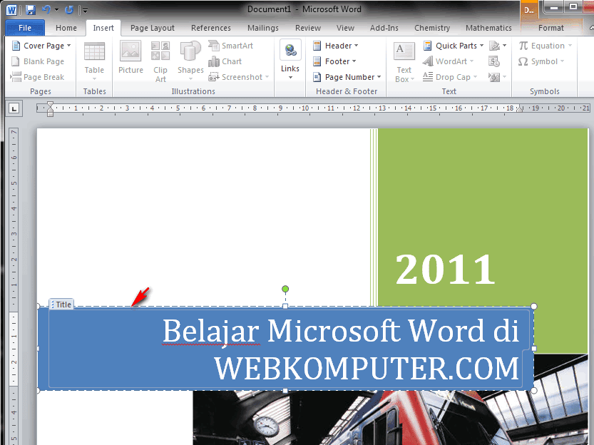  Cara membuat sampul buku cover page template di word 