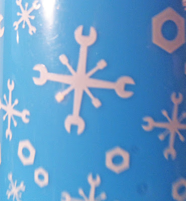 Cars Land Snow Flakes Cozy Cone cup traffic closeup Christmas