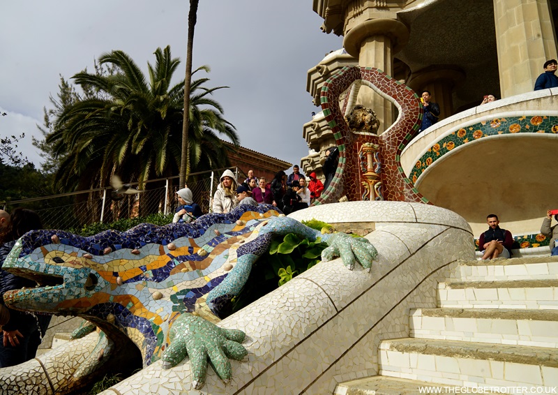 Park Guell Dragon Stairway