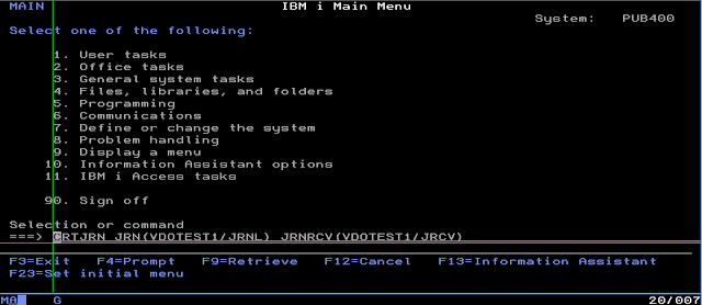 CRTJRN  on IBMi