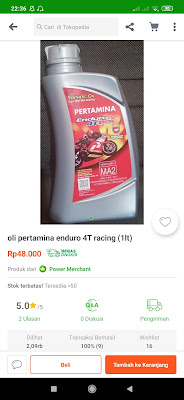 Harga Pertamina Enduro