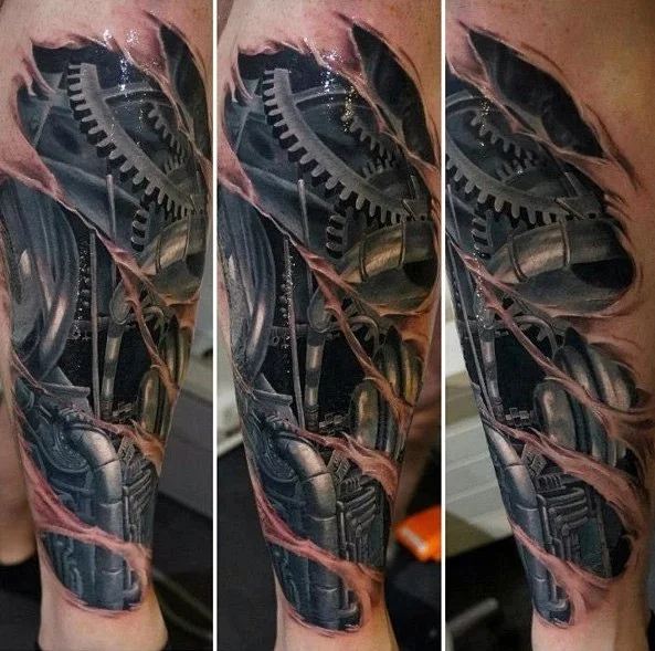 Tatuajes Biomecanicos en 3d 