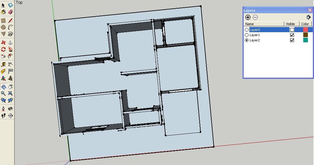 Tutorial Desain Rumah Menggunakan Sketchup - Contoh Z