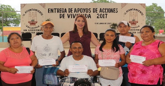 Estados/// Realizan más de cinco mil acciones vivienda en la capital yucateca