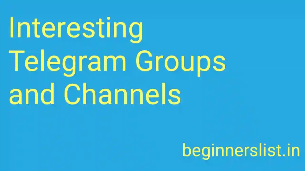 interesting-telegram-groups-channels