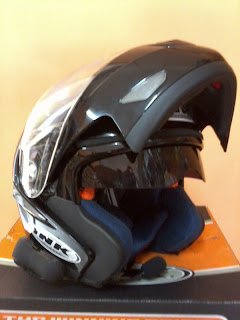 Blog MODIFIKASI MOTOR Helm INK double visor  With Bluetooth